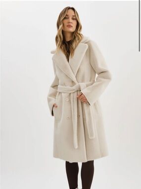 LAMARQUE ABIGAIL Reversible Faux Shearling Coat